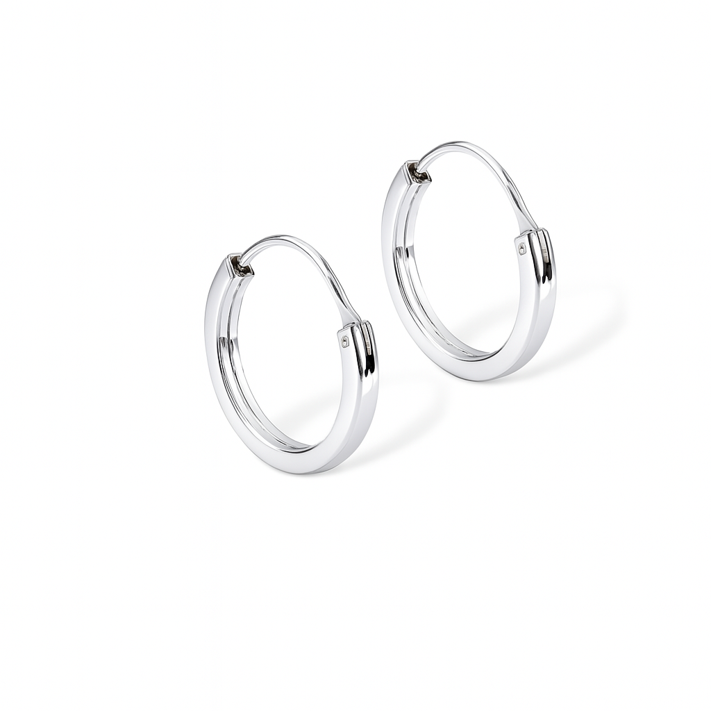 Argola Prata Fio Quadrado 1,6 cm
