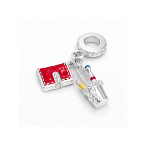 Berloque Prata Professor Livro Vermelho