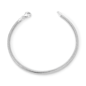 Pulseira Prata Lacraia 2 MM