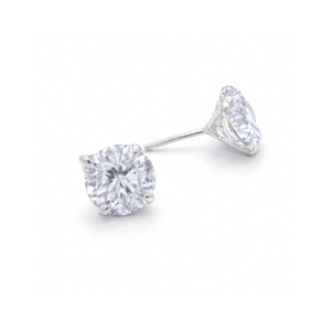 Brinco Prata Redondo com Grifa 12 mm