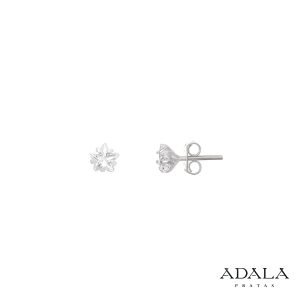 Brinco Prata Zircônia Estrela 6 mm