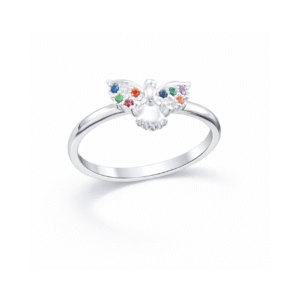 Anel Prata Espirito Santo Cravejado Color