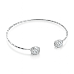 Bracelete Prata Caixa Alta 2 Zirconia