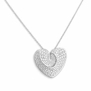 Colar Prata Geométrico 3D Extensor