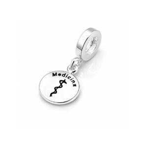 Berloque Prata Chapa Medicina